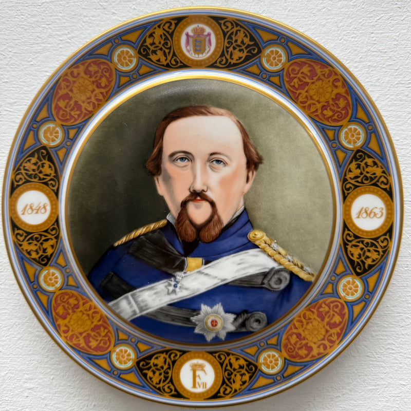 Bing & Grondahl Plate Of Kong Frederik VIIBing & Grondahl Plate Of Kong Frederik VII