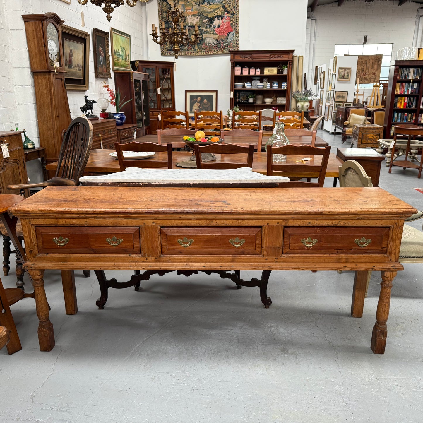 Early 19th Century Western Red Cedar Console Table