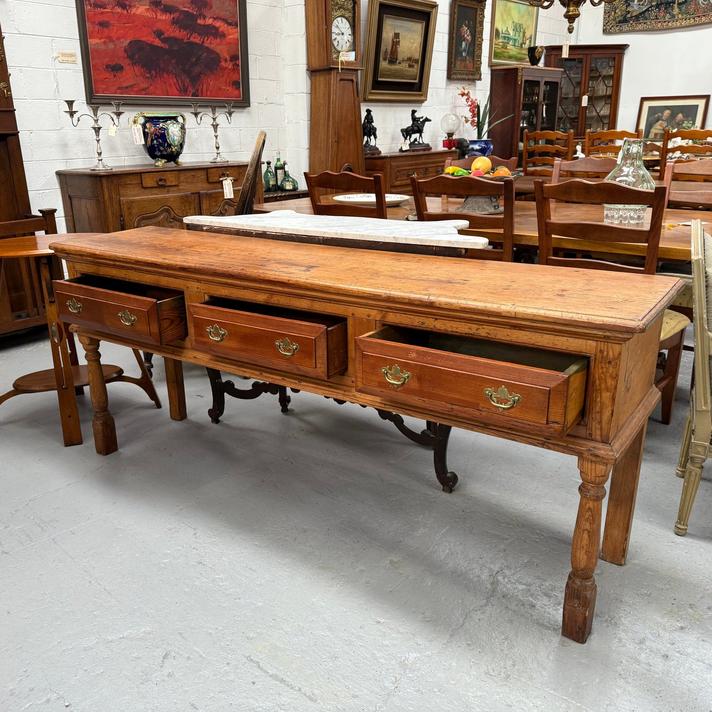 Early 19th Century Western Red Cedar Console Table