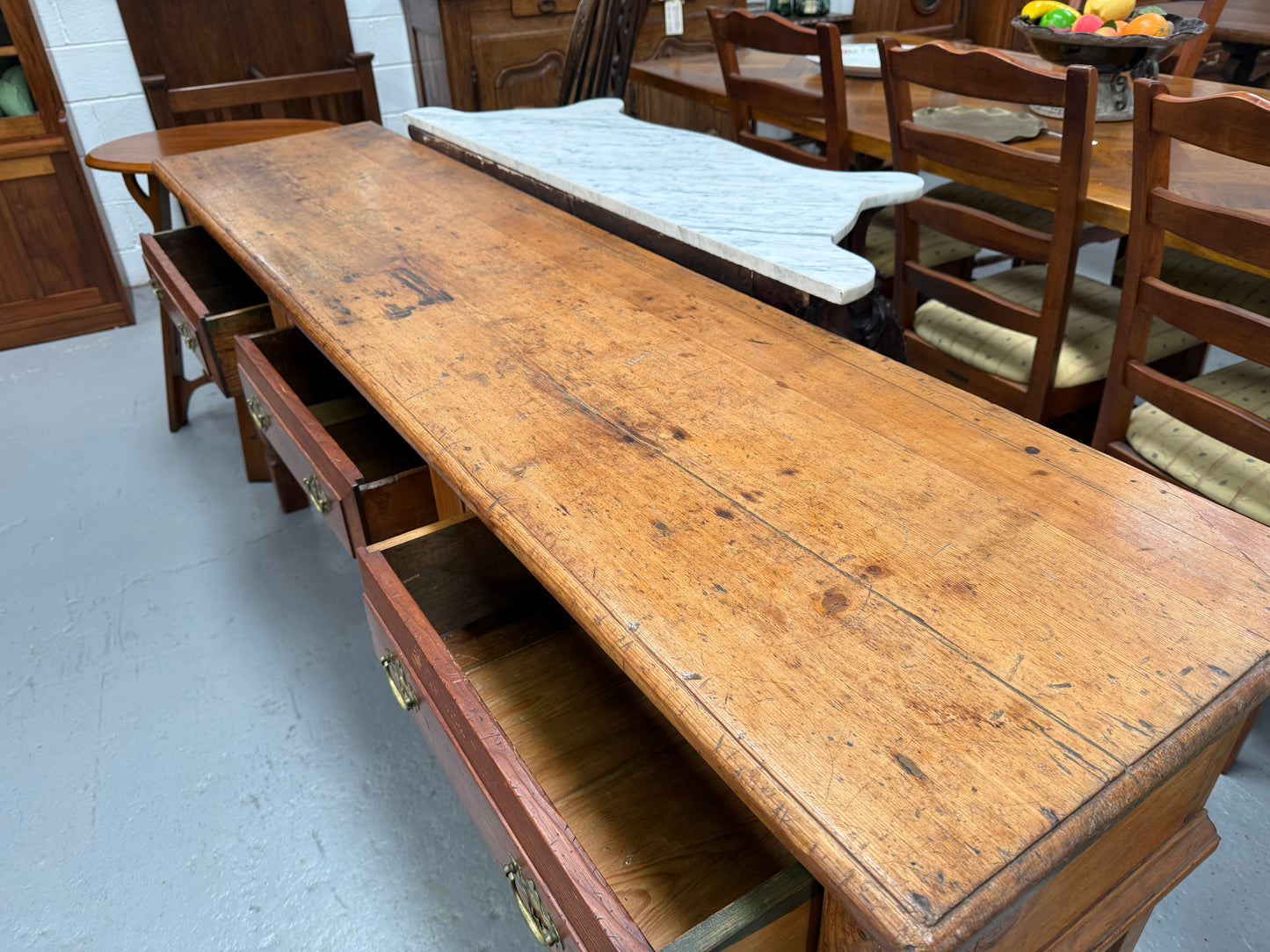 Early 19th Century Western Red Cedar Console Table