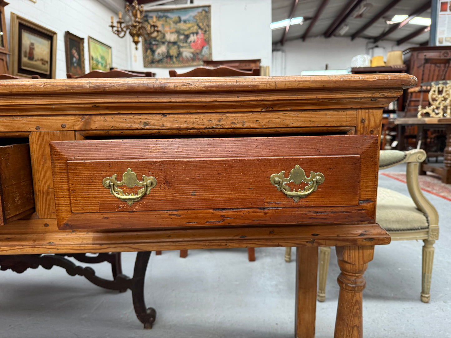 Early 19th Century Western Red Cedar Console Table