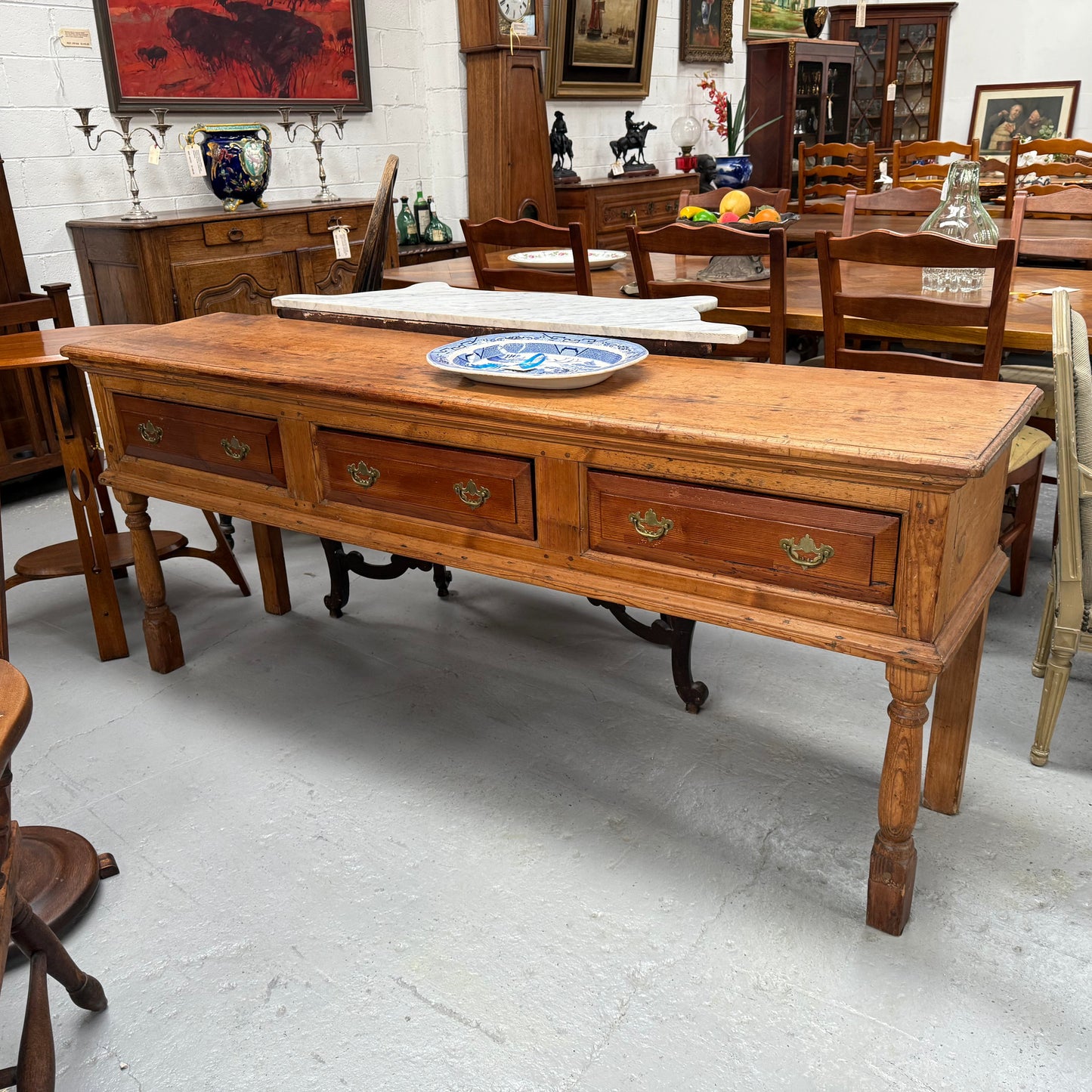 Early 19th Century Western Red Cedar Console Table