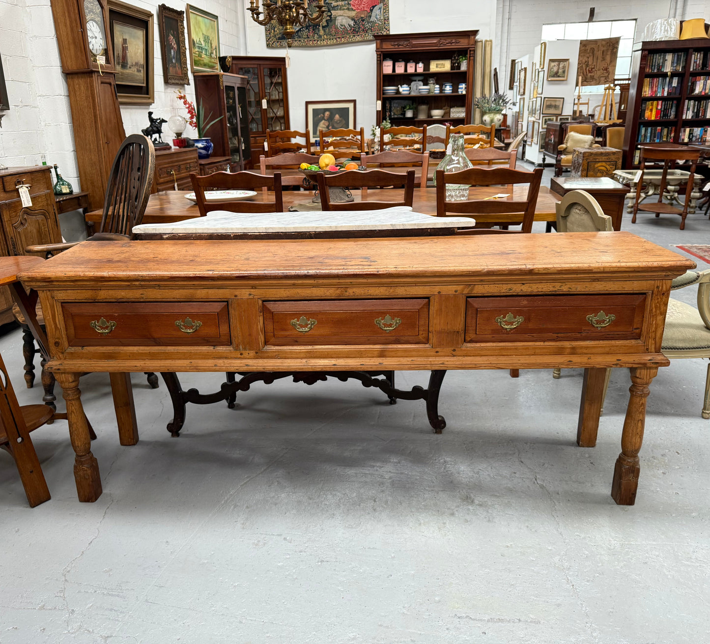 Early 19th Century Western Red Cedar Console Table