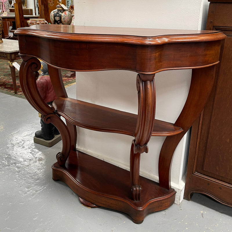 French 19th Century Louis XVI Style Mahogany Console Table