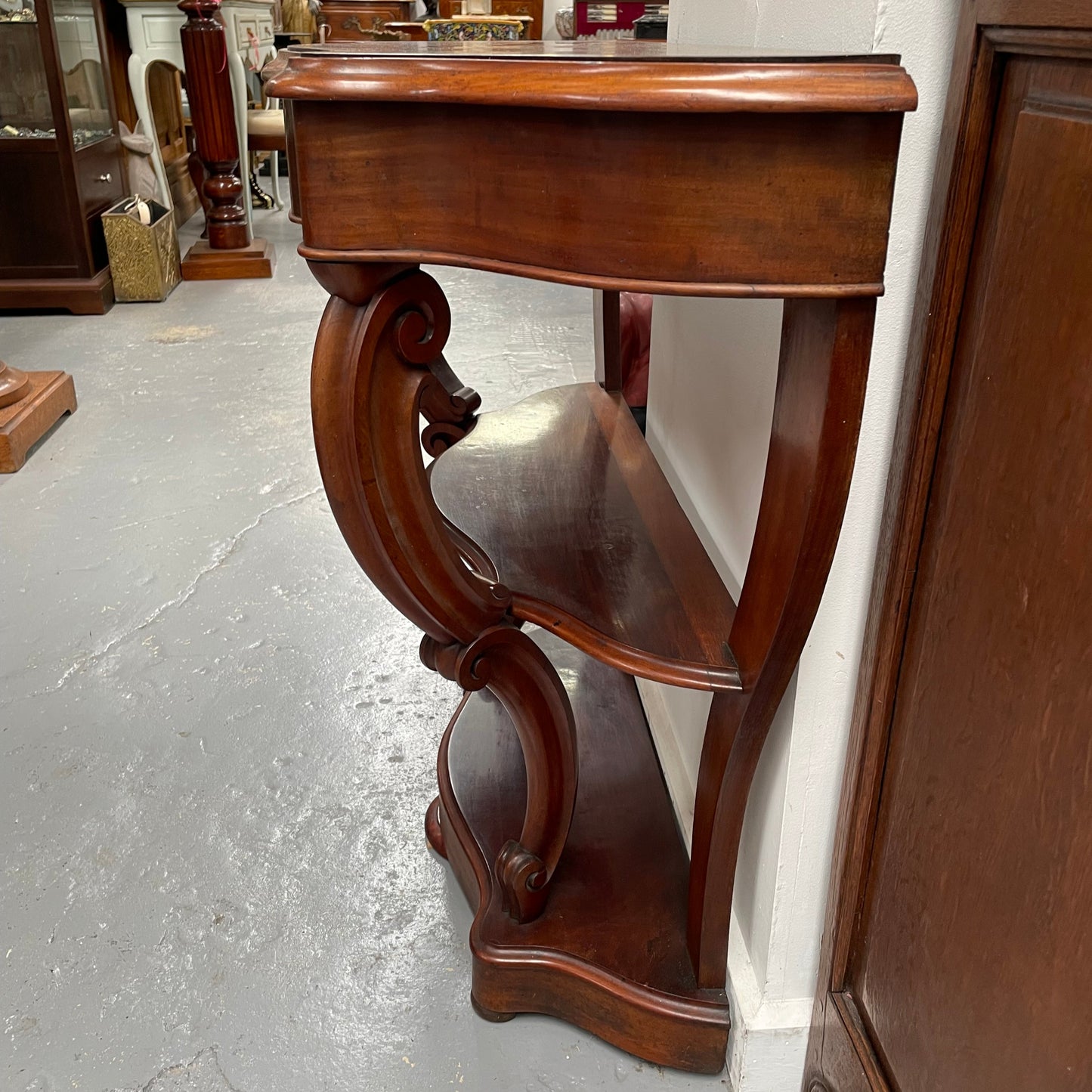 French 19th Century Louis XVI Style Mahogany Console Table