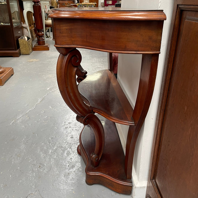 French 19th Century Louis XVI Style Mahogany Console Table