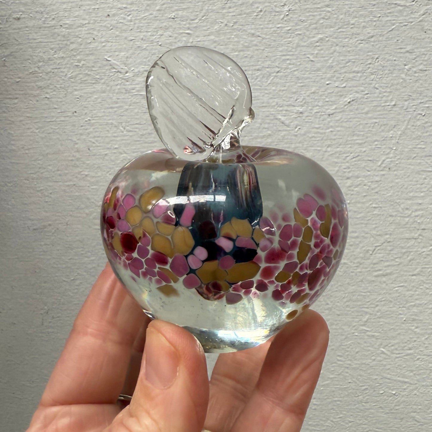 Hand Made & Signed Art Glass Apple