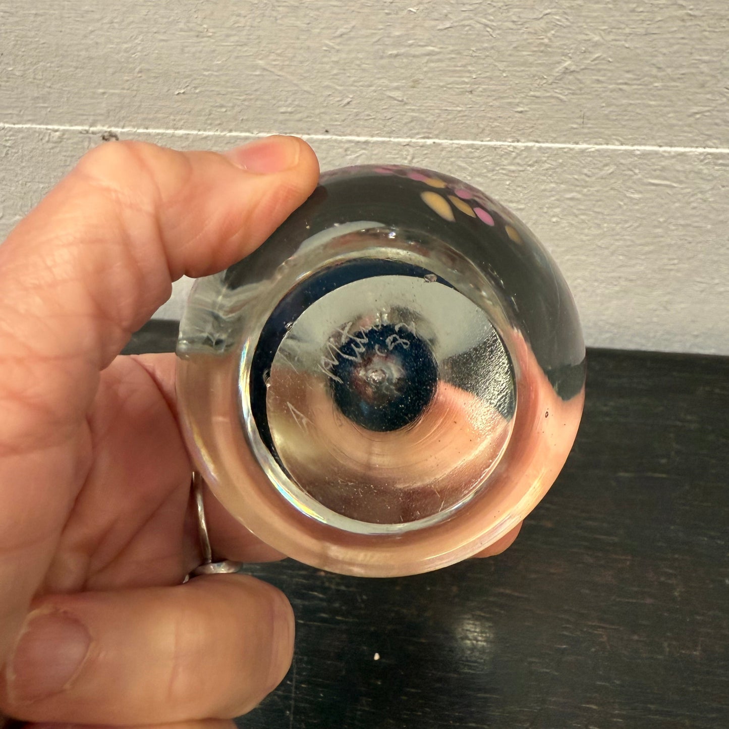 Hand Made & Signed Art Glass Apple