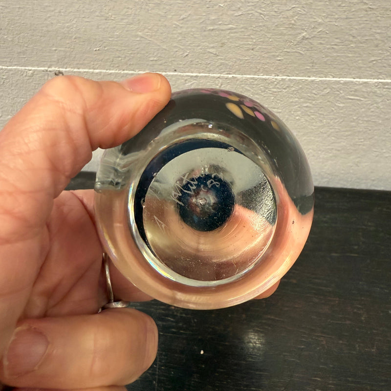 Hand Made & Signed Art Glass Apple