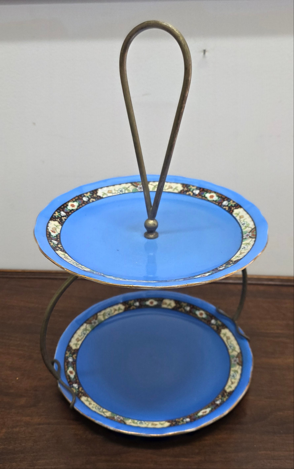 Art Deco Two Tier Dessert Stand