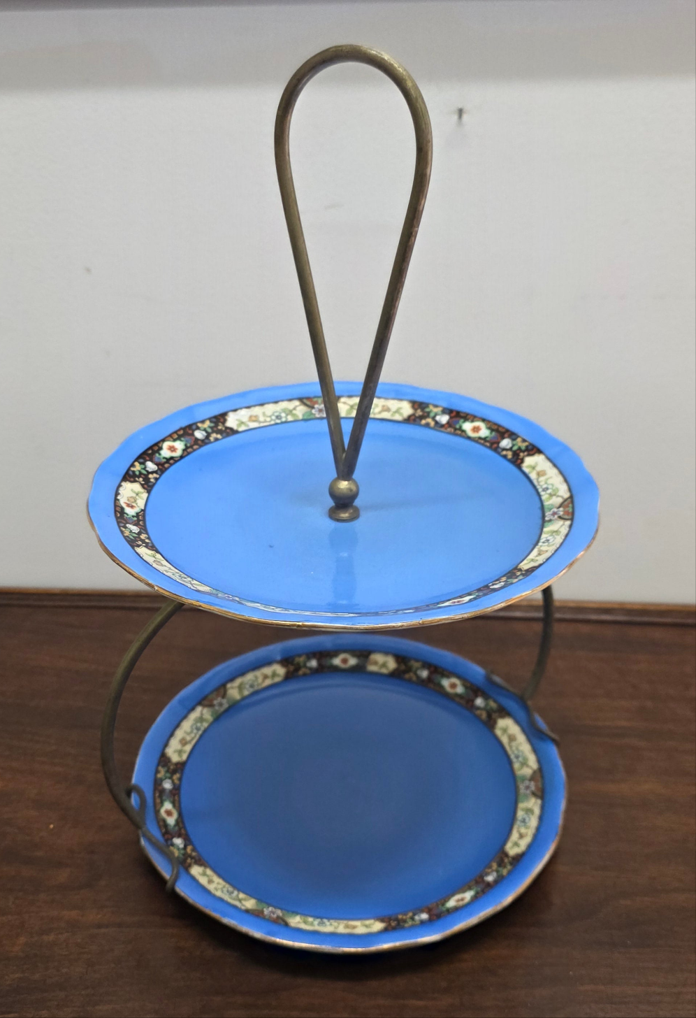 Art Deco Two Tier Dessert Stand