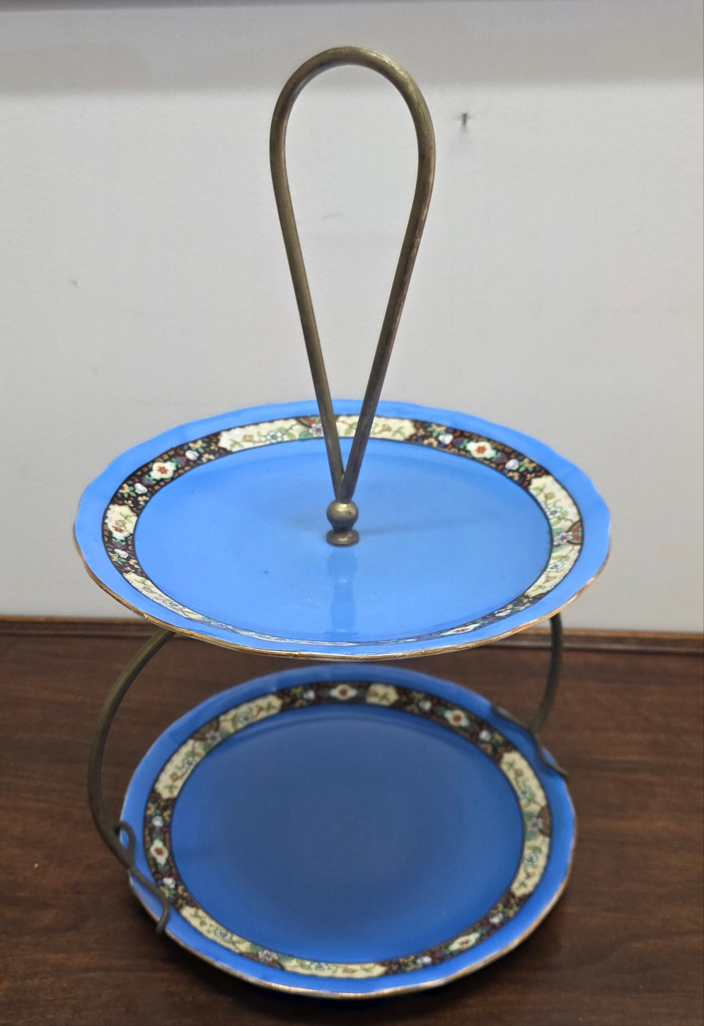 Art Deco Two Tier Dessert Stand