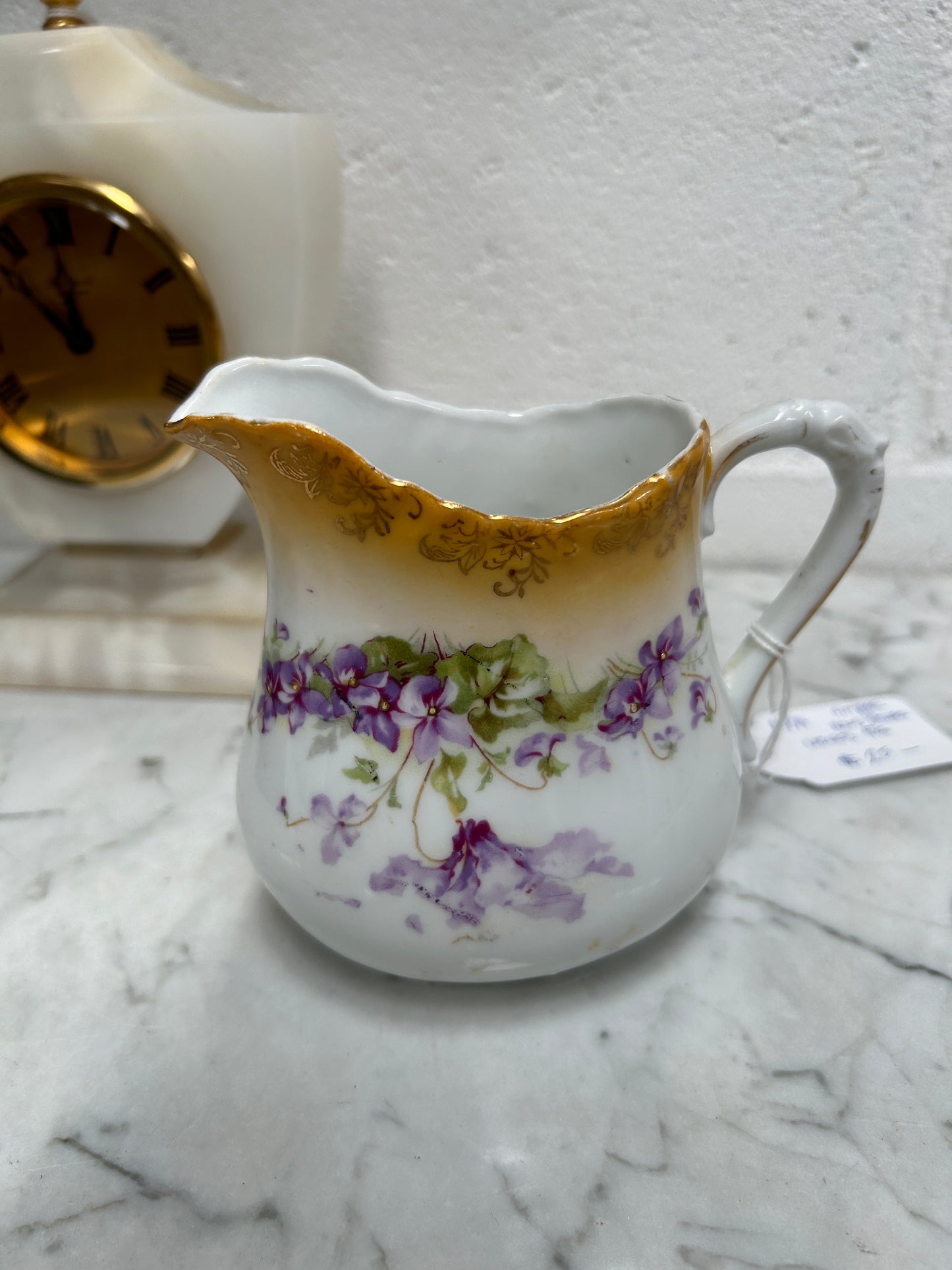 Vintage Marked Violets Jug