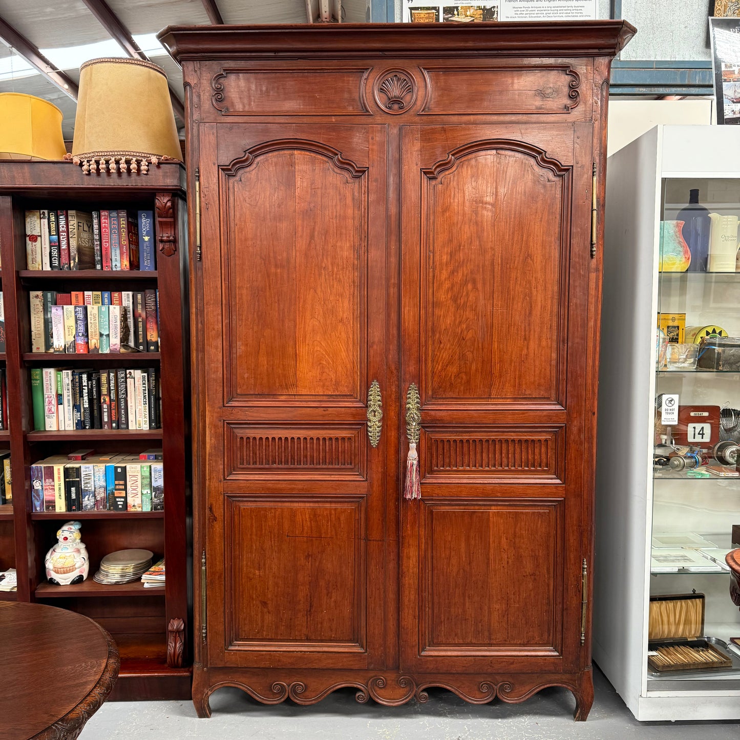 Louis XV Style Fruitwood Two Door Armoire Circa 1880