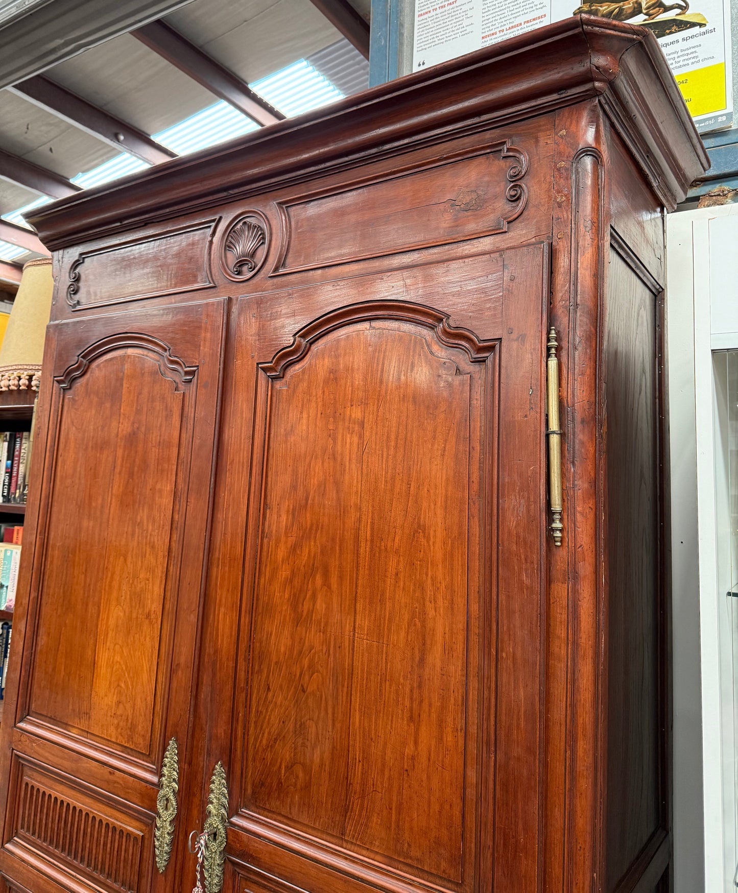 Louis XV Style Fruitwood Two Door Armoire Circa 1880