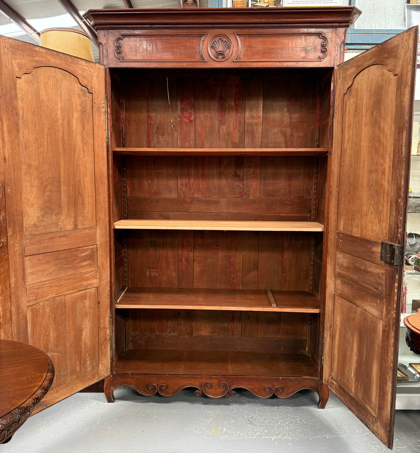Louis XV Style Fruitwood Two Door Armoire Circa 1880