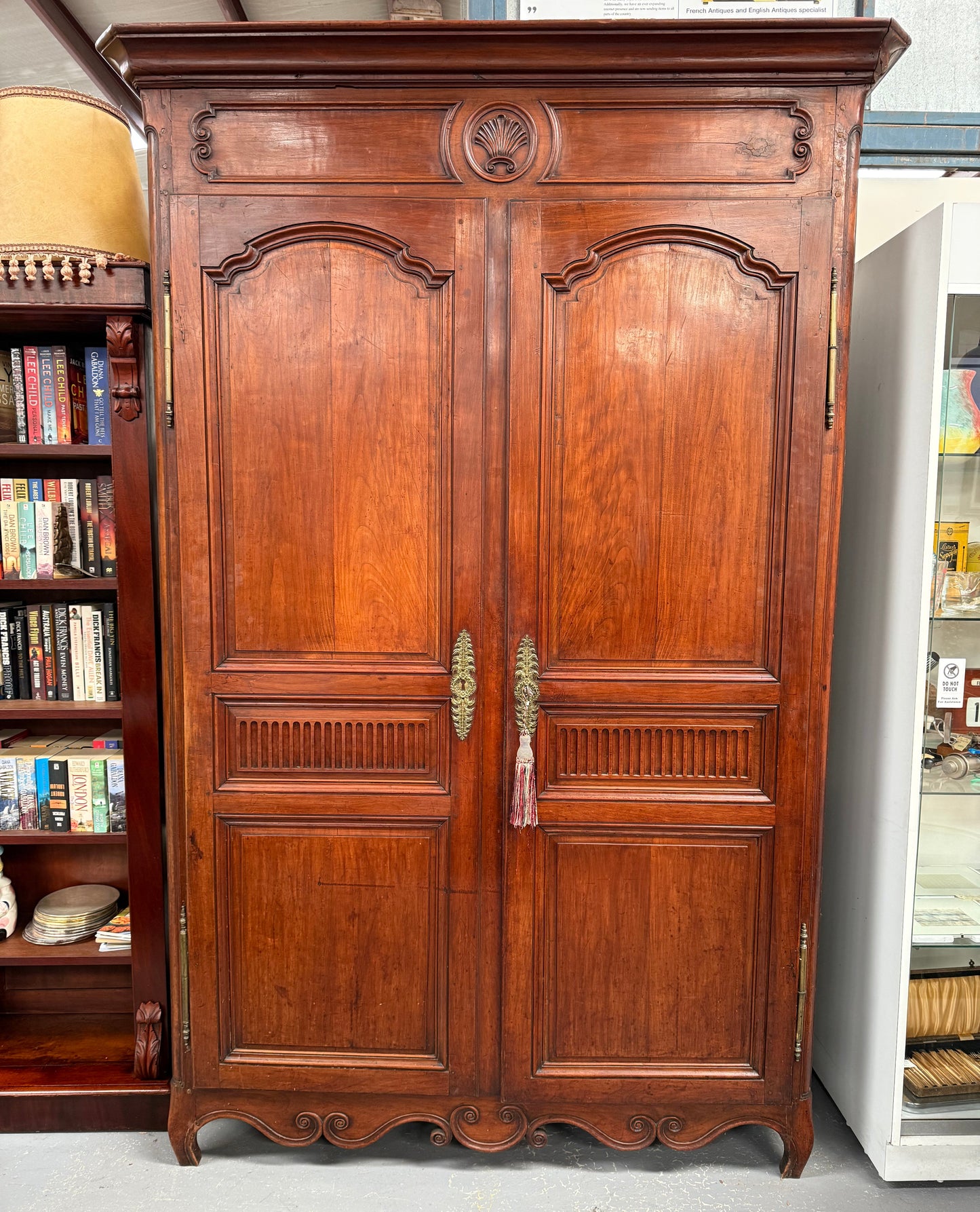 Louis XV Style Fruitwood Two Door Armoire Circa 1880