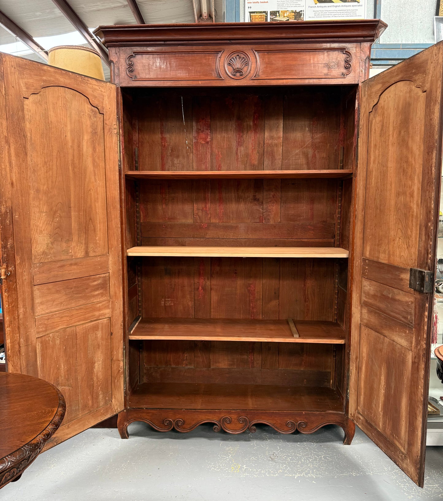 Louis XV Style Fruitwood Two Door Armoire Circa 1880