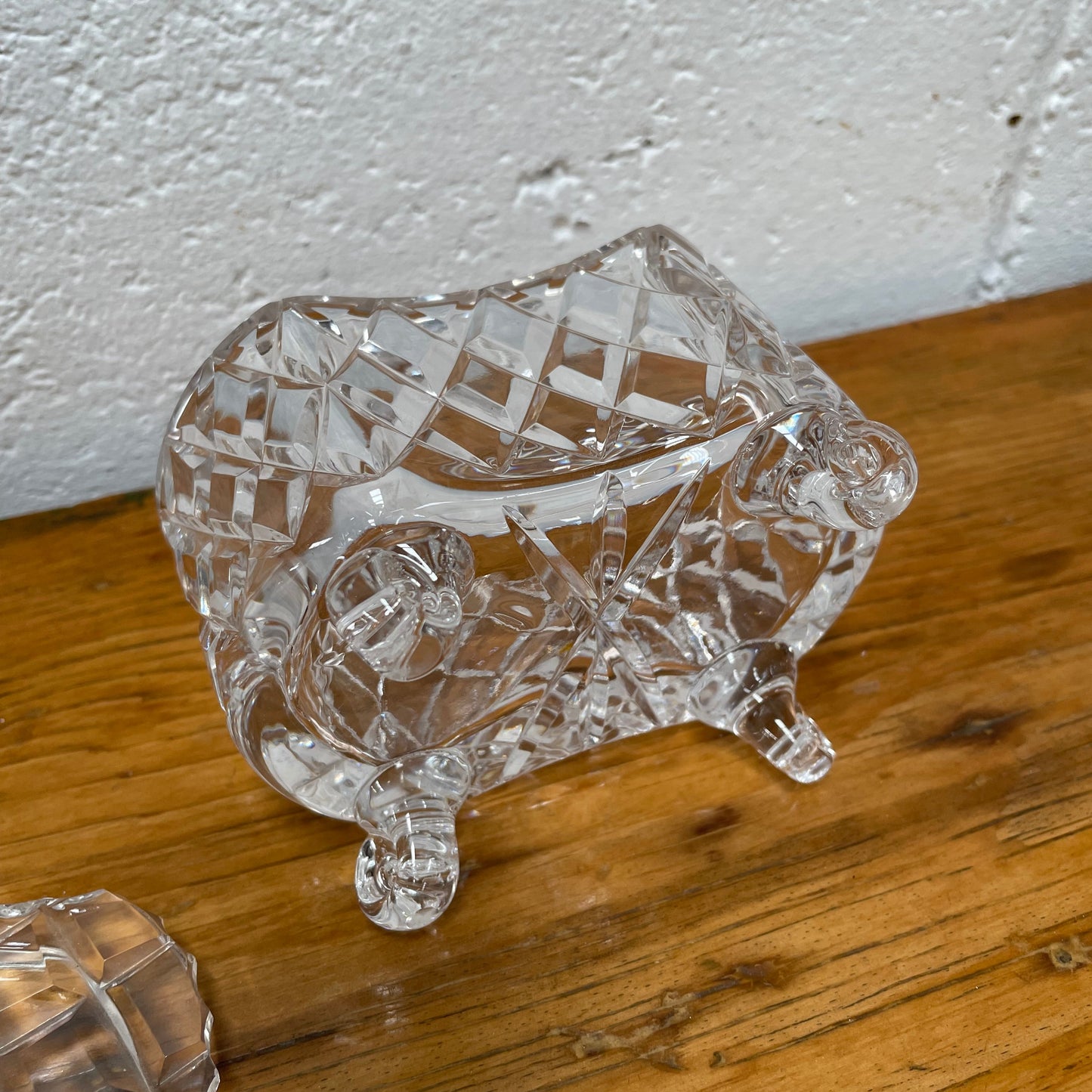 Lovely Vintage Crystal Trinket Box
