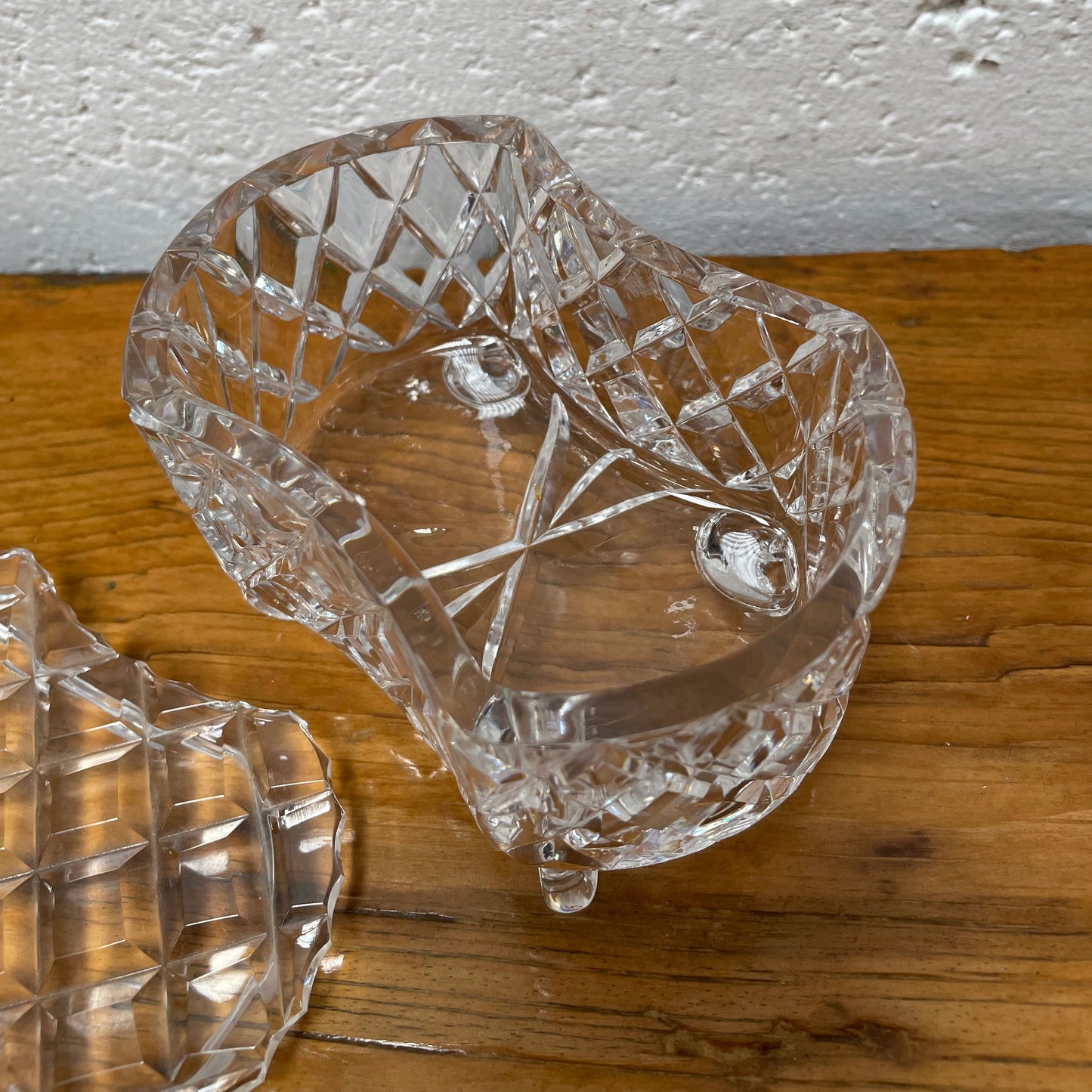 Lovely Vintage Crystal Trinket Box