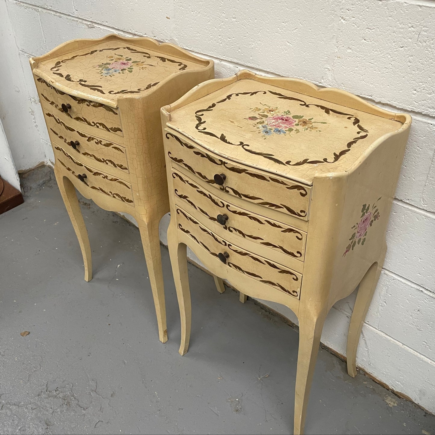 Pair of French Provincial Bedsides