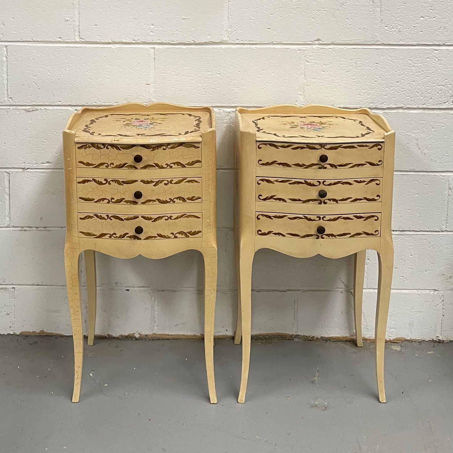 Pair of French Provincial Bedsides