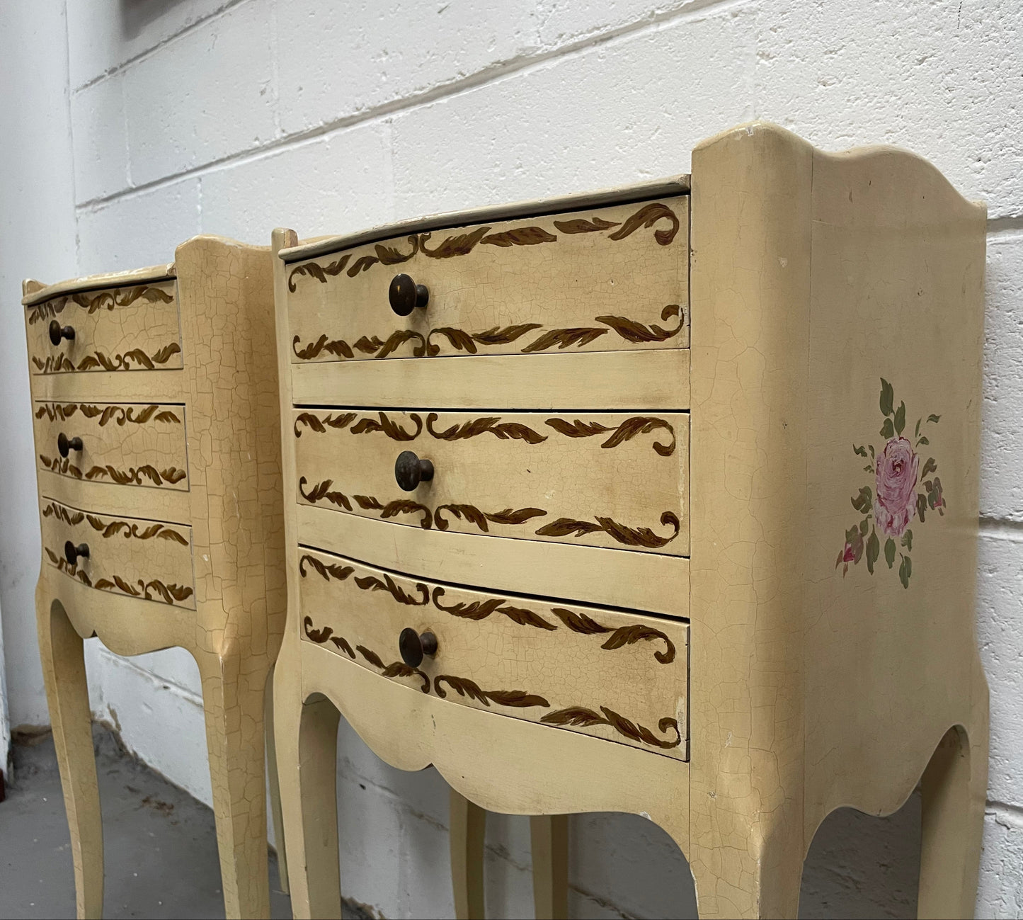 Pair of French Provincial Bedsides