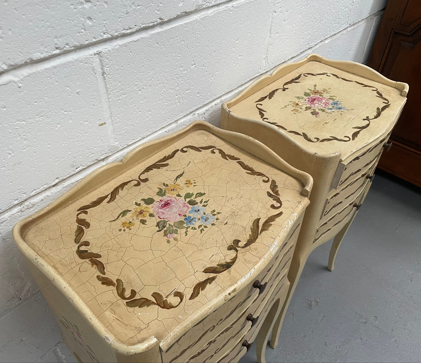 Pair of French Provincial Bedsides