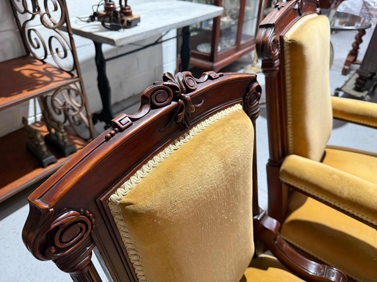 Pair of Late Victorian Mahogany Armchairs