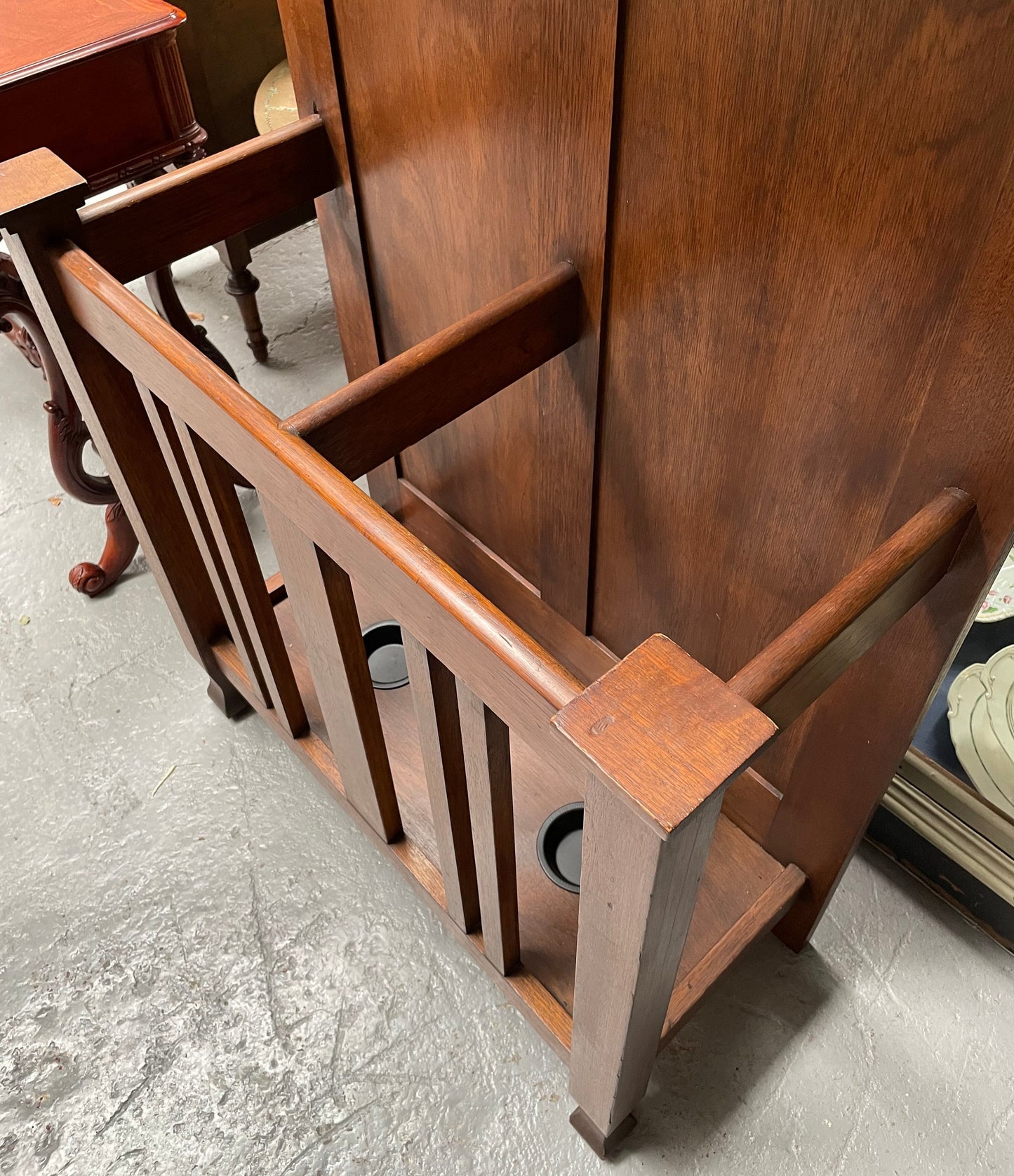 Period Australian Oak Arts & Crafts Hallstand