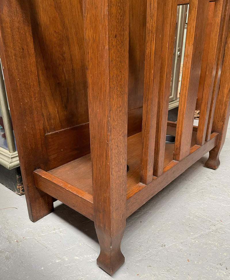 Period Australian Oak Arts & Crafts Hallstand