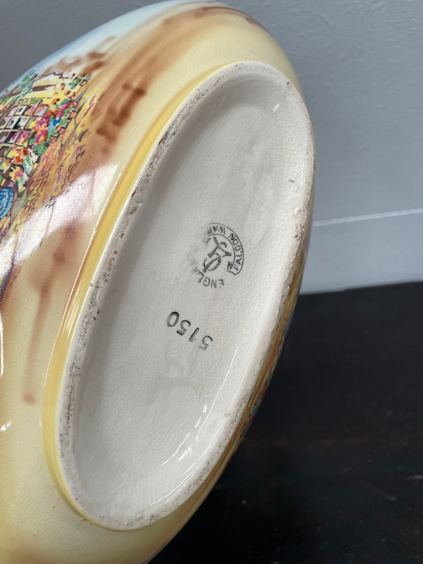 Very Attractive Falcon Ware China Basket