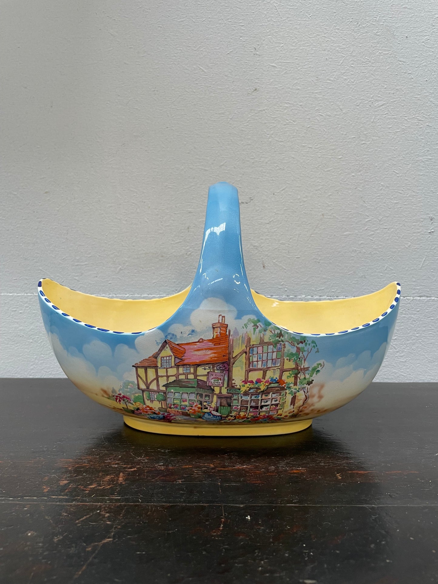Very Attractive Falcon Ware China Basket