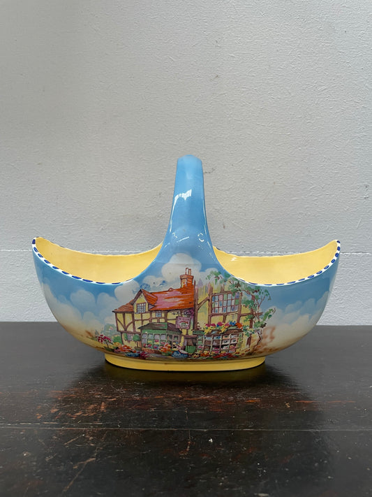 Very Attractive Falcon Ware China Basket