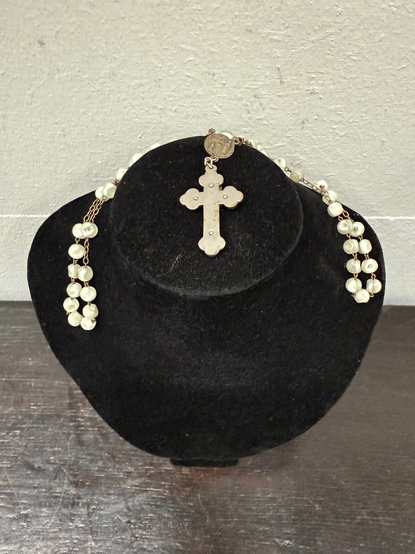 Vintage Mother Of Pearl Rosary Beads
