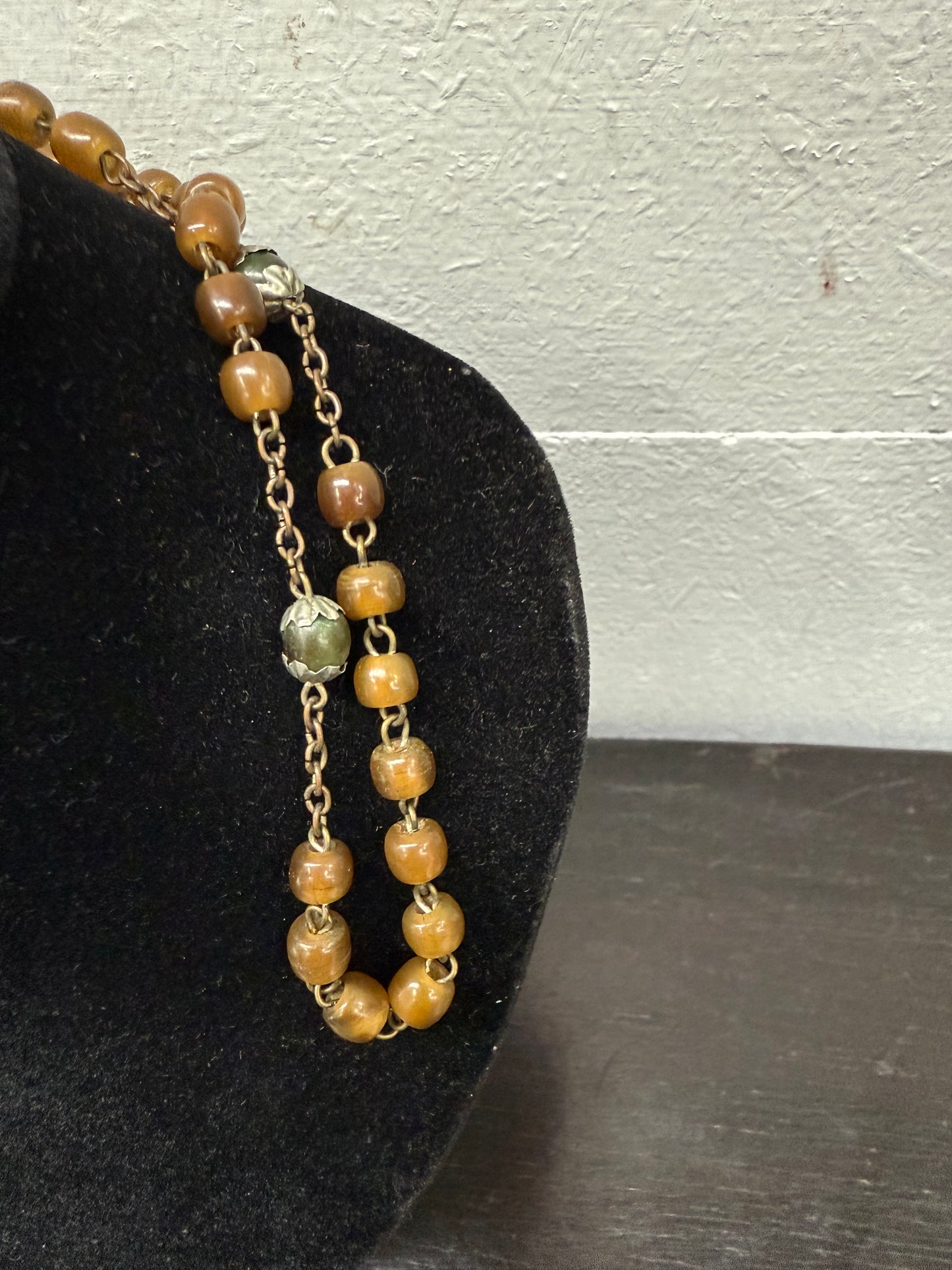 Antique Horn Irish Rosary Beads