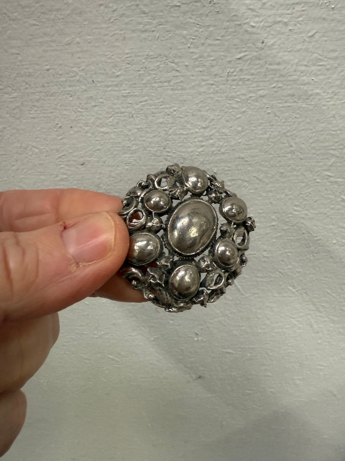 Vintage Silver Coloured Brooch