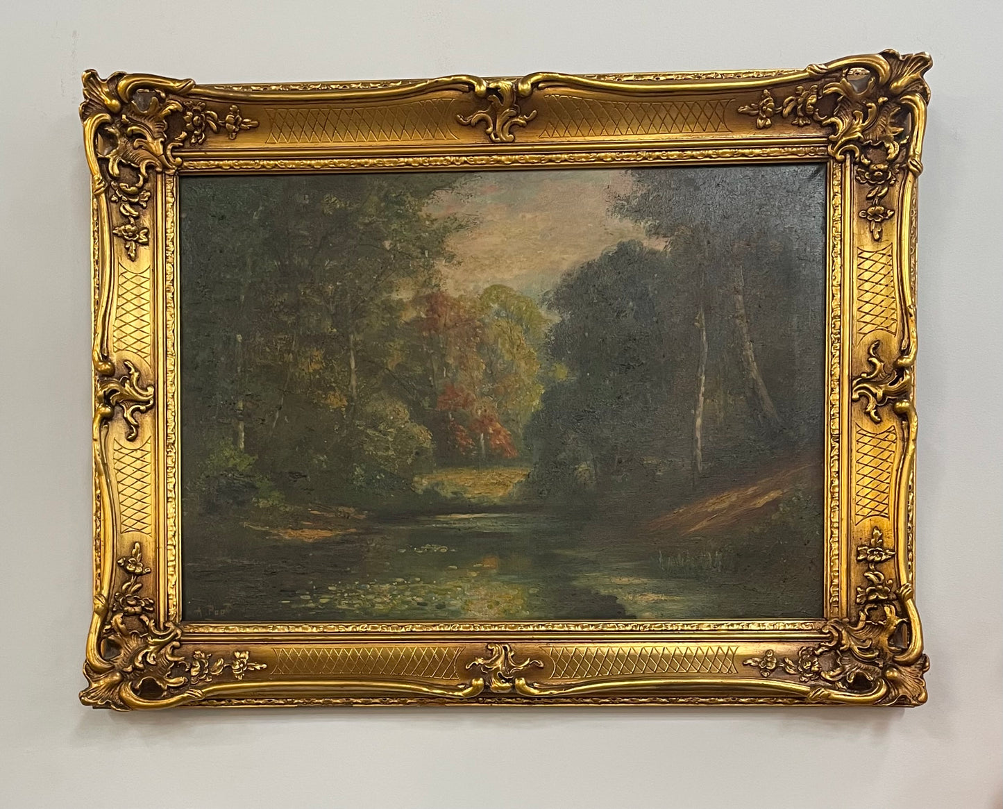 Beautiful French Landscape oil on canvas