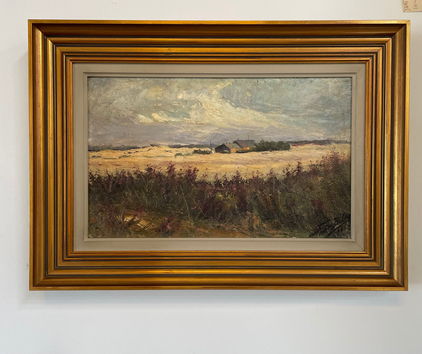 Lovely oil on canvas landscape painting