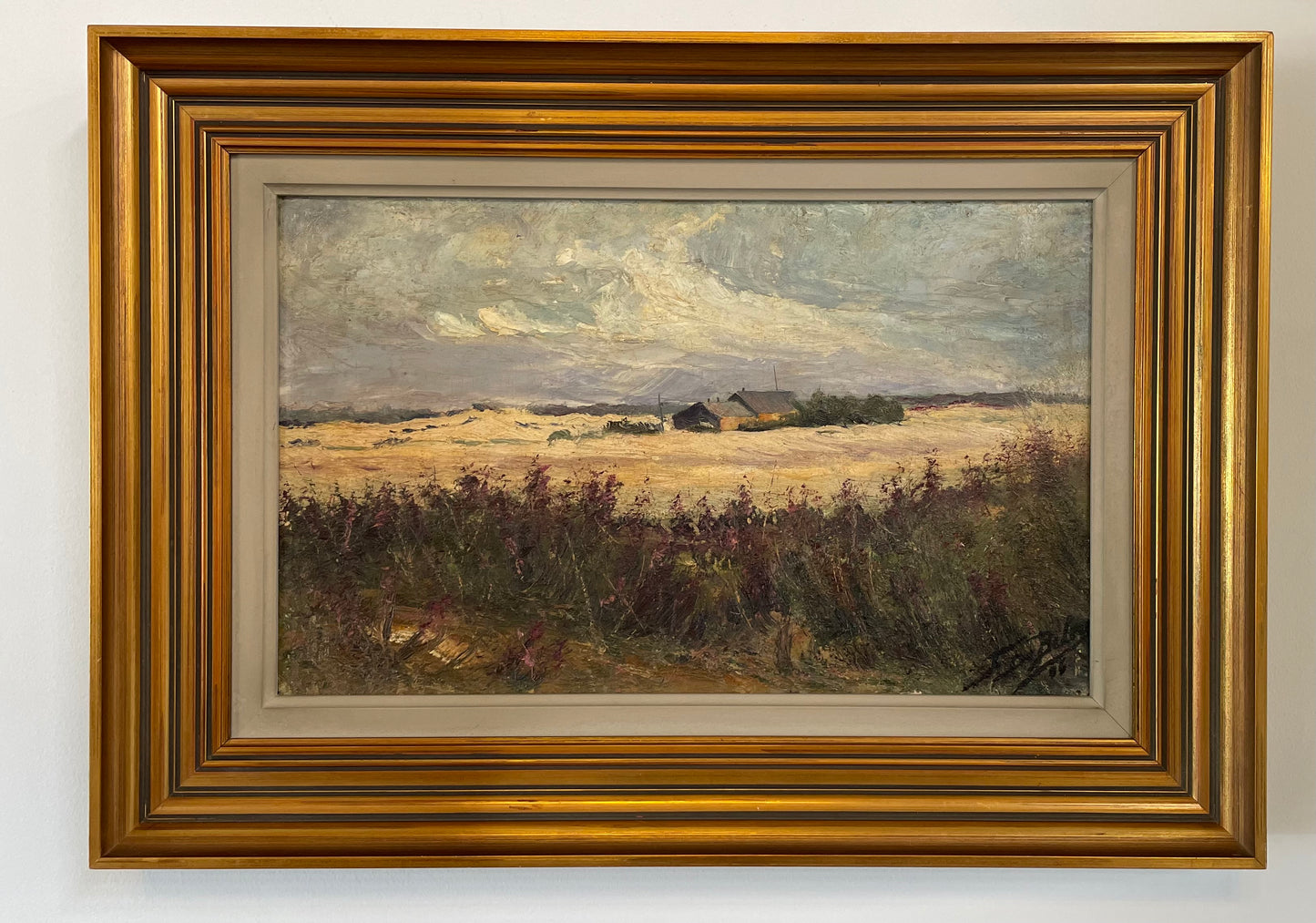 Lovely oil on canvas landscape painting