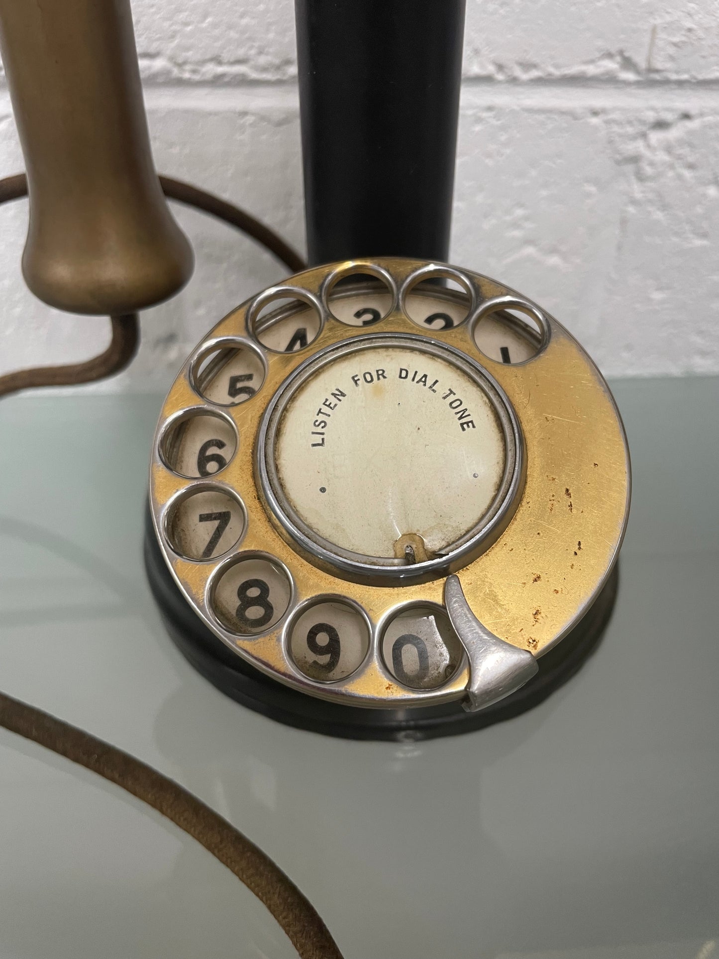 Antique Original Candlestick Table Phone
