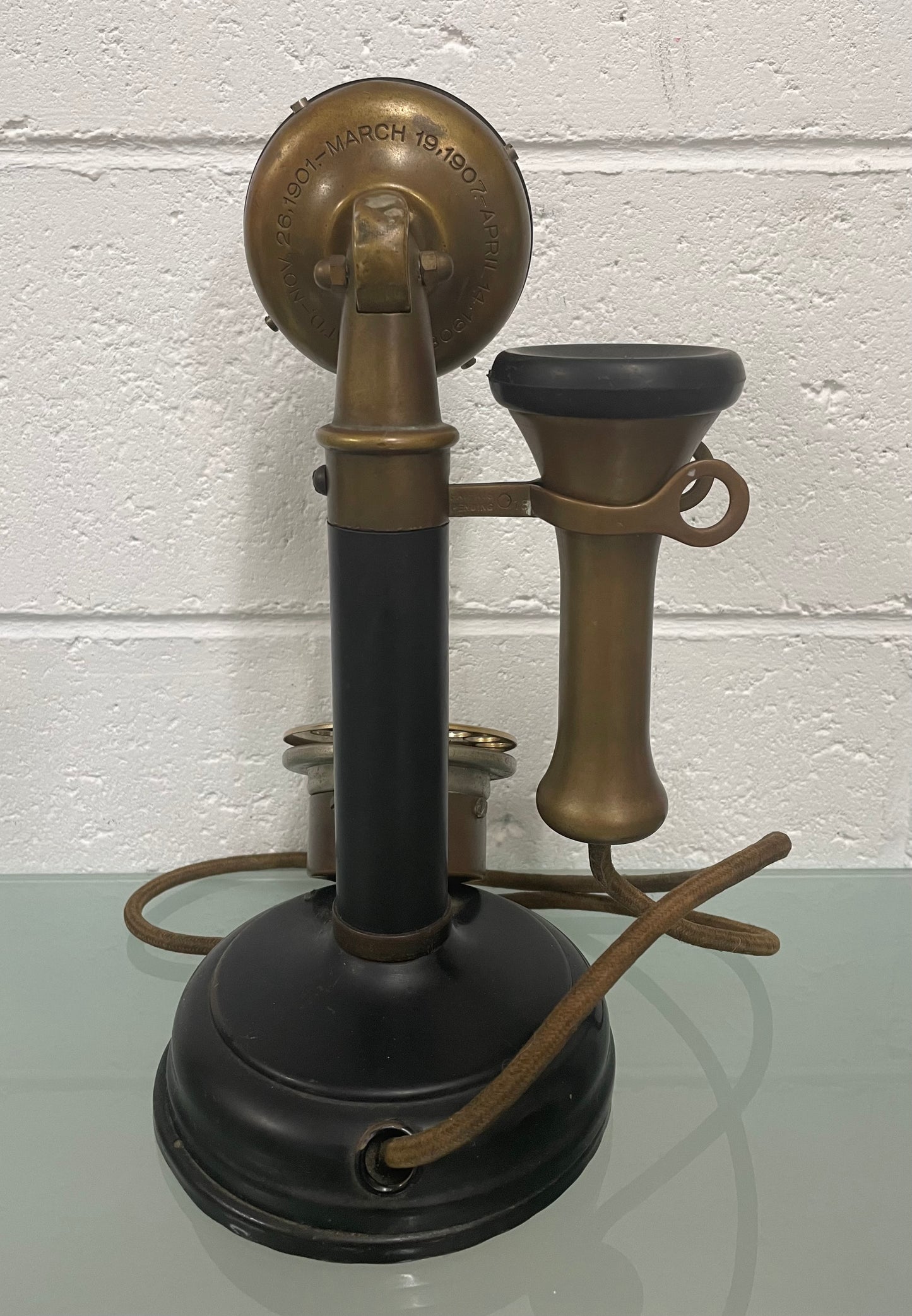 Antique Original Candlestick Table Phone