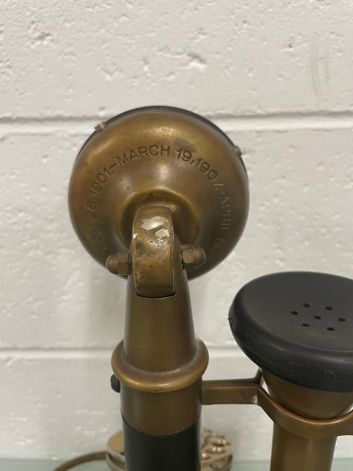 Antique Original Candlestick Table Phone