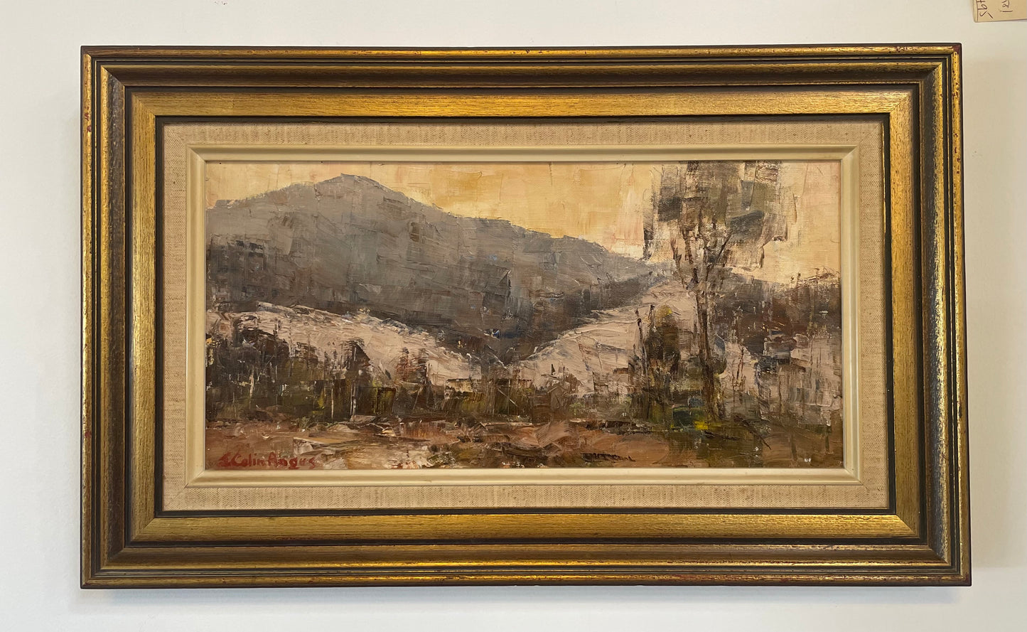 John Angus Australian Oil On Canvas Painting
