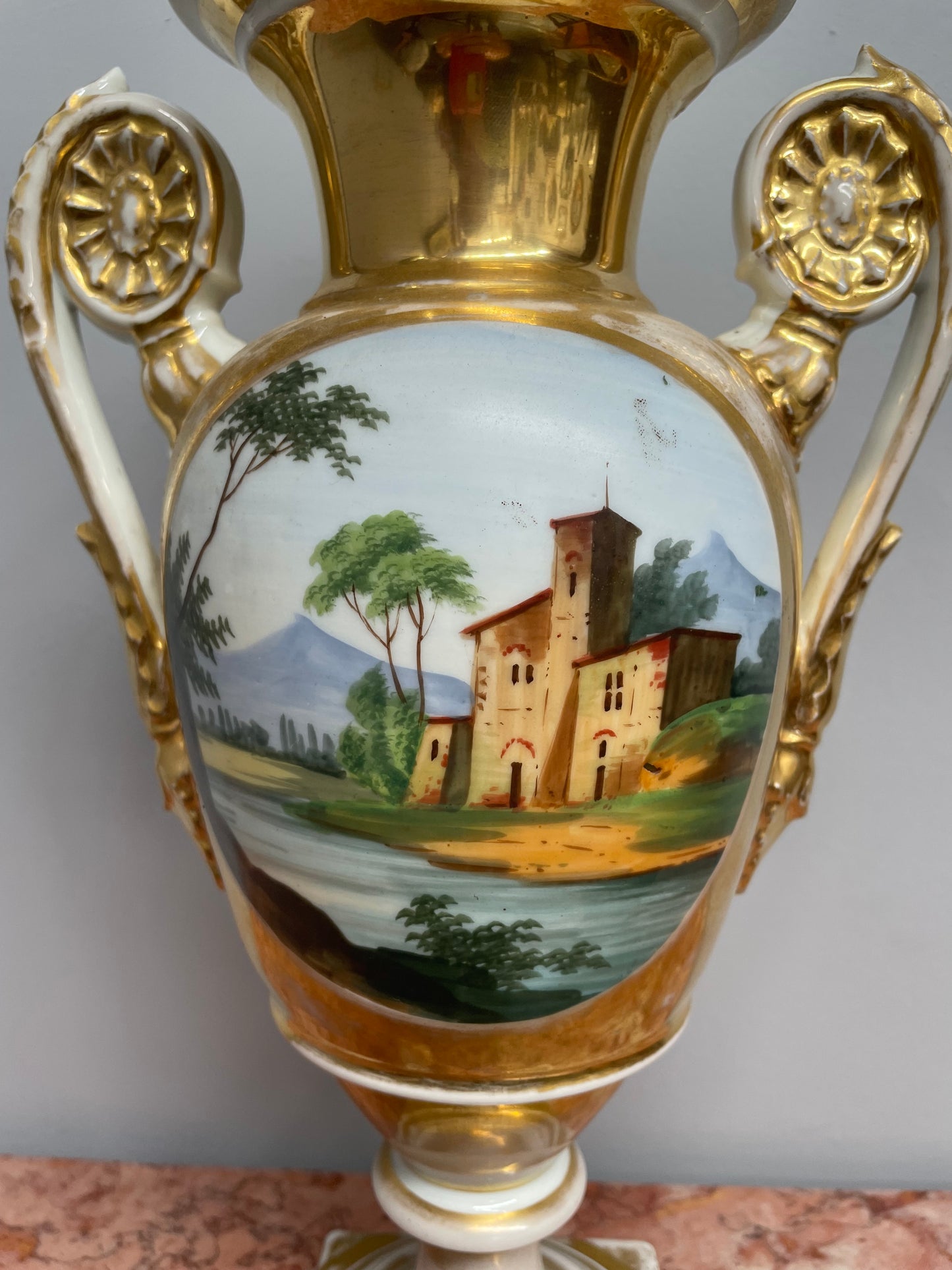 Antique Paris Porcelain Vase