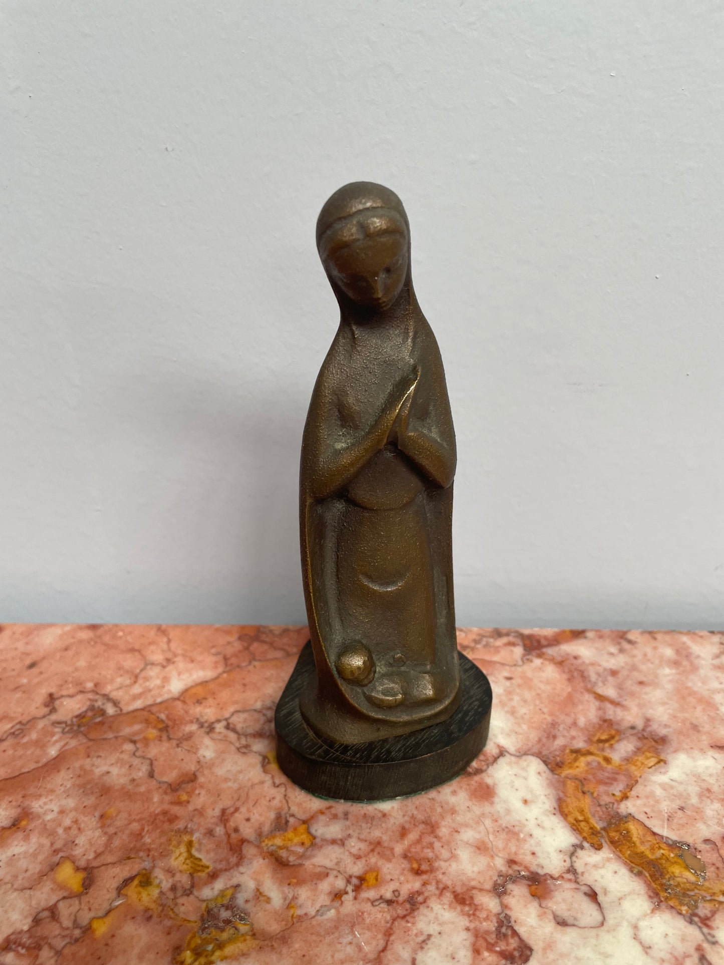 Bronze Statue of Mother and Child