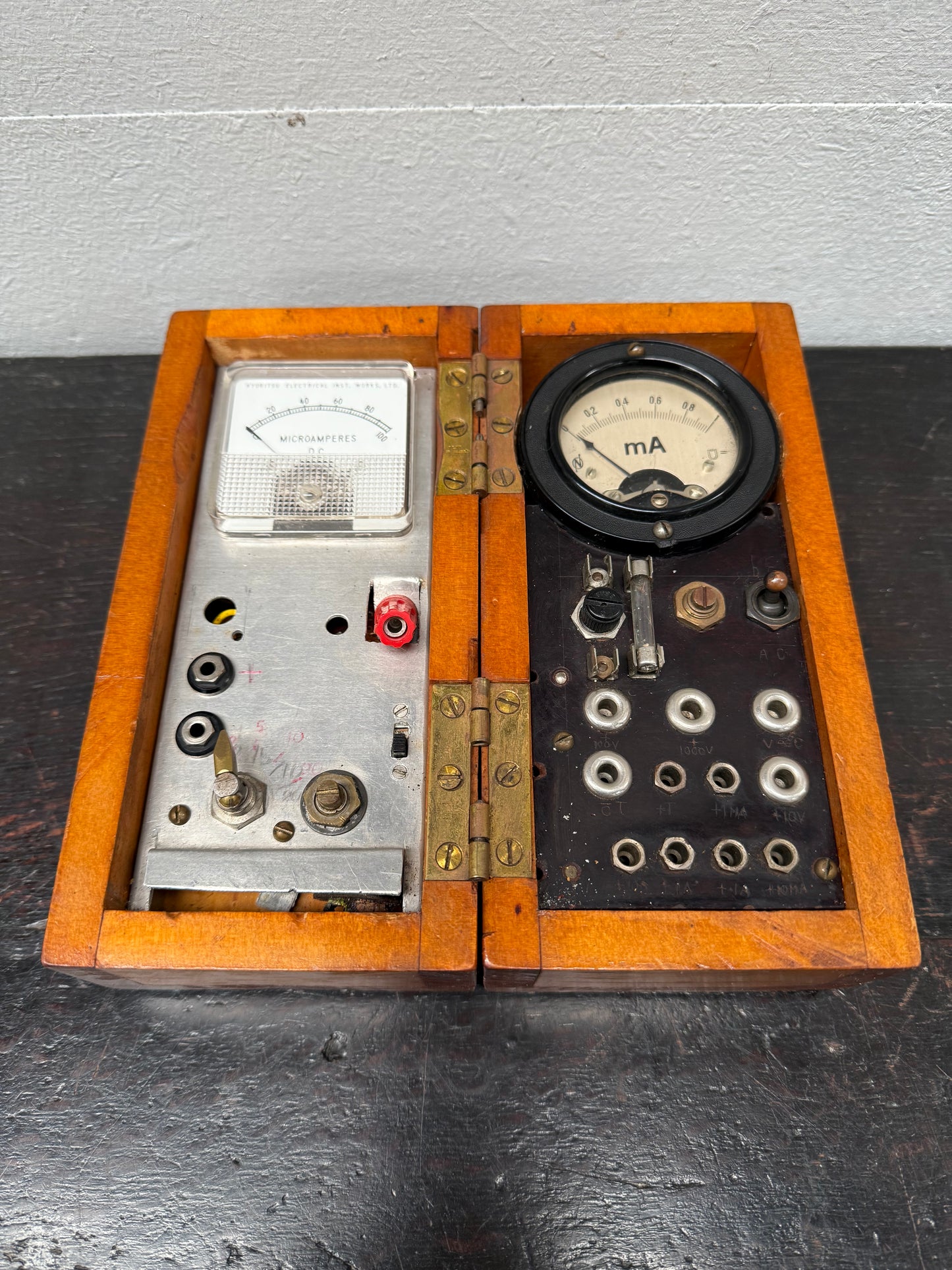 Vintage Dual Multi Purpose Electrical Testing Meter