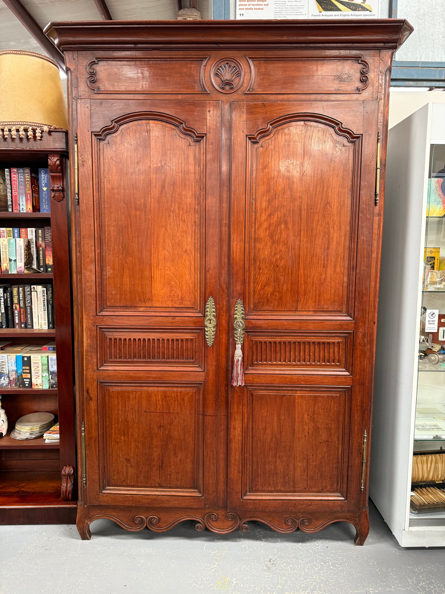Louis XV Style Fruitwood 2 Door Armoire Circa: 1880.
