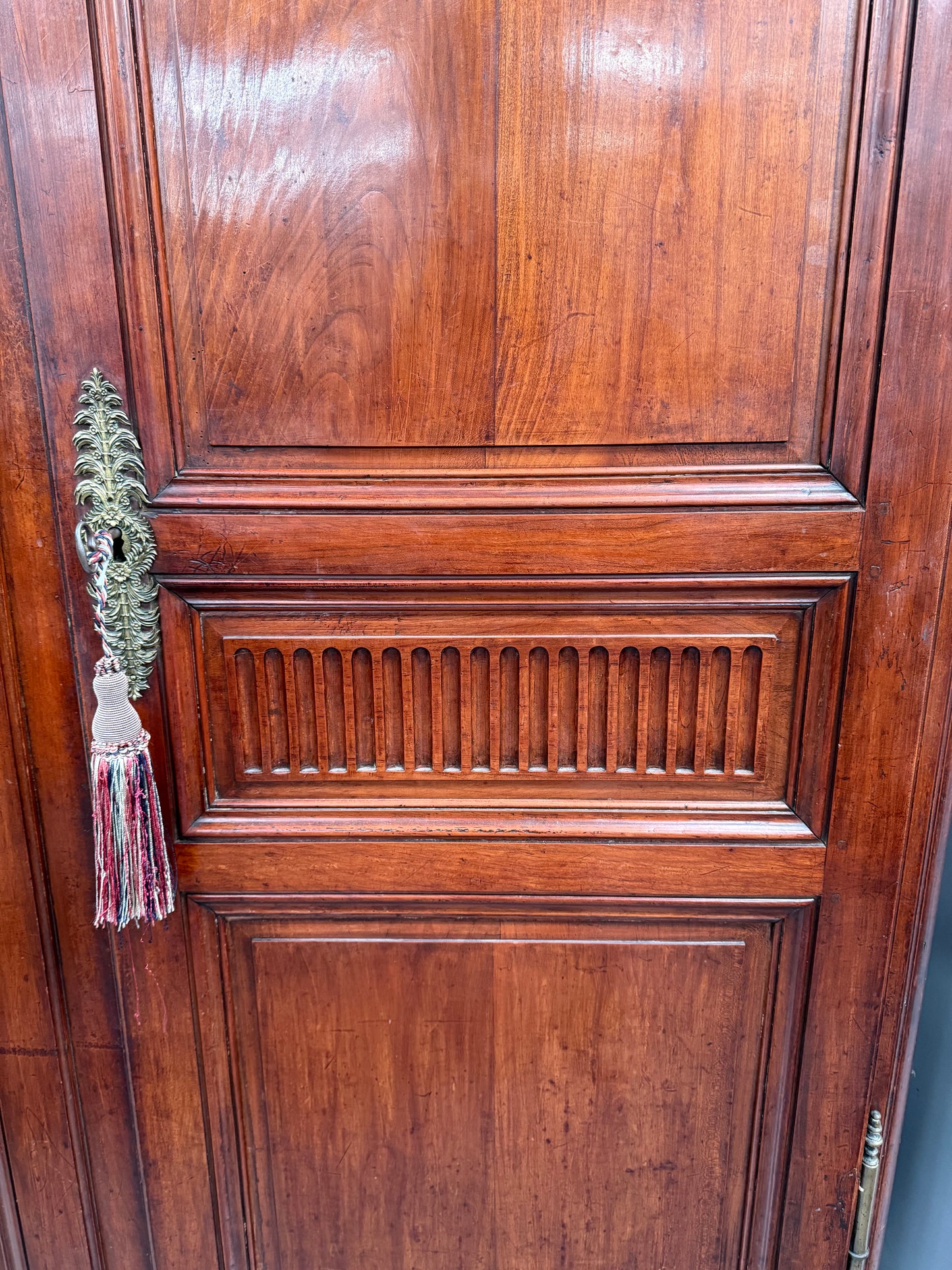 Louis XV Style Fruitwood 2 Door Armoire Circa: 1880.