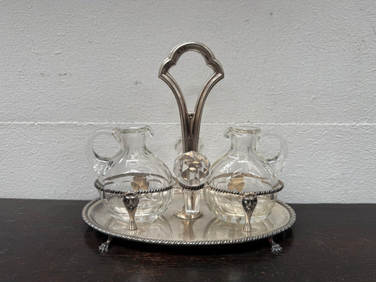 Continental Silver Marked Cruet Set